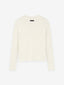 Womens Waffle Fitted Long Sleeve Sweater