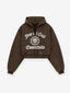 Women's Heavy Fleece Cropped V-Neck Hoodie