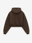 Women's Heavy Fleece Cropped V-Neck Hoodie