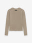 Women's Waffle Fitted Long Sleeve Sweater