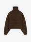 Women's Heavy Waffle Cropped Turtleneck