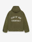 Textured Nylon Hooded Coaches Jacket