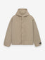 Textured Nylon Hooded Coaches Jacket