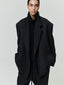 Satin Wool Double Breasted Blazer