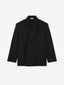 Satin Wool Double Breasted Blazer
