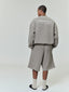 Relaxed Fleece Sweatshort With Piping