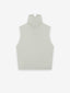 Womens Suede Fleece Mock Neck