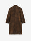Leather Lapelless Coat