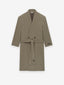 Melton Wool Lapelless Coat