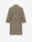 Melton Wool Lapelless Coat