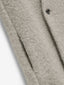 Wool Boucle Lapelless Coat