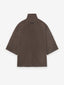 Brushed Wool Cashmere Short Sleeve Jacket
