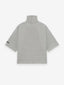 Wool Canvas High Neck Short Sleeve Shirt