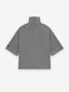 Wool Canvas High Neck Short Sleeve Shirt