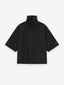 Wool Mohair High Neck Short Sleeve Shirt