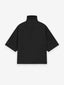 Wool Mohair High Neck Short Sleeve Shirt