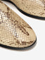 Snakeskin Embossed Slide