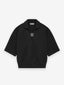 Wool 3/4 Sleeve Polo Sweater