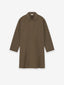 Wool Crepe 3/4 Length Trench