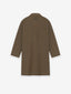 Wool Crepe 3/4 Length Trench