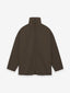 Wool Canvas High Neck Jacket