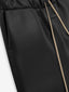Neoprene Knee Pleat Wide Leg Pant