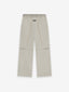 Heavy Nylon Knee Pleat Wide Leg Pant