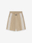 Boiled Wool Striped Relaxed Short