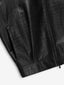 Crocodile Embossed Leather Jacket