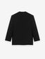 Wool Gabardine Lapelless Blazer