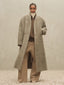 Wool Boucle Stand Collar Overcoat