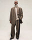Wool Silk Side Stripe Pants