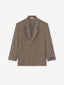 High Twist Wool Single Breasted Blazer