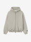 Embossed Classic Fleece Zip-Up Hoodie